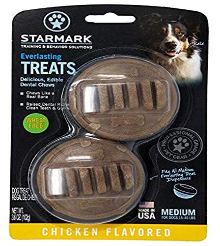 Starmark Everlasting USA Treat Dog Toy Stuffing Chewy Dog Treats - Chicken - Medium