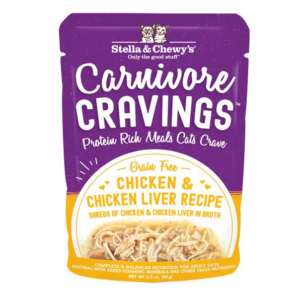 Stella & Chewy's Carnivore Cravings Chicken Liver Wet Cat Food - 2.8 Oz - Case of 24  