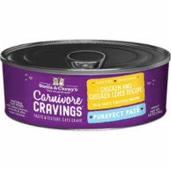 Stella & Chewy's Carnivore Cravings Pate Chicken Liver Canned Cat Food - 2.8 Oz - Case ...