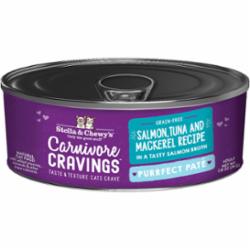 Stella & Chewy's Carnivore Cravings Pate Salmon and Tuna Canned Cat Food - 2.8 Oz - Case of 24  