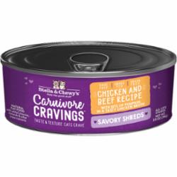 Stella & Chewy's Carnivore Cravings Shredded Chicken Beef Canned Cat Food - 2.8 Oz - Case of 24  
