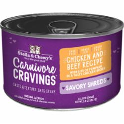 Stella & Chewy's Carnivore Cravings Shredded Chicken Beef Canned Cat Food - 5.2 Oz - Ca...