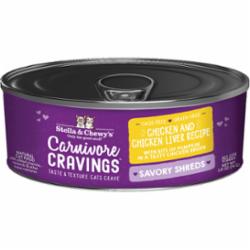 Stella & Chewy's Carnivore Cravings Shredded Chicken Liver Canned Cat Food - 2.8 Oz - C...