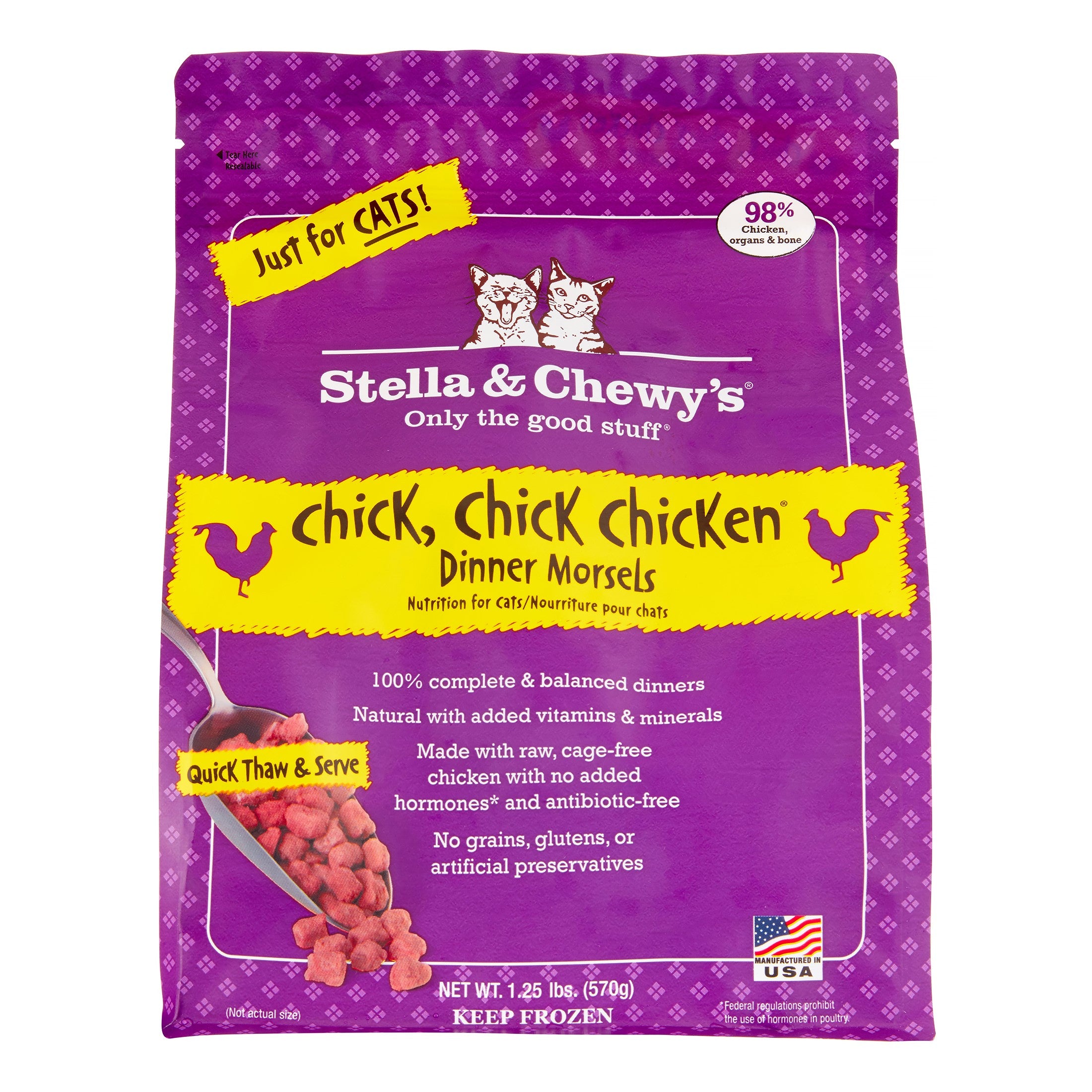 Stella & Chewy's Cat Frozen Dinner Morsels Chicken - 1.25 lbs  