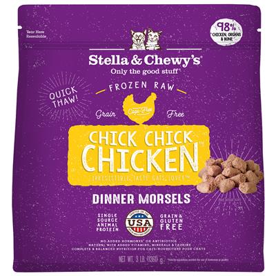 Stella & Chewy's Cat Frozen Dinner Morsels Chicken - 3 lbs  