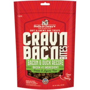 Stella & Chewy's Cravin' Bacon Bites Duck Chewy Dog Treats - 8.25 Oz  