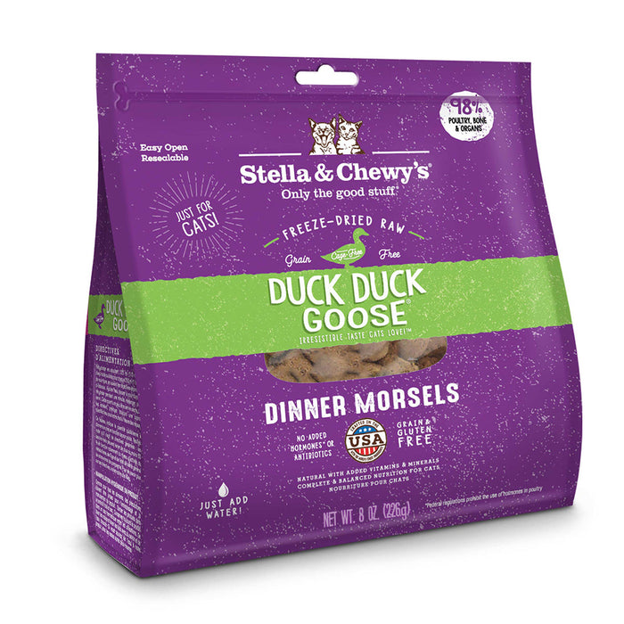 Stella & Chewy's Dinner Duck Duck Goose Freeze-Dried Cat Food - 8 Oz