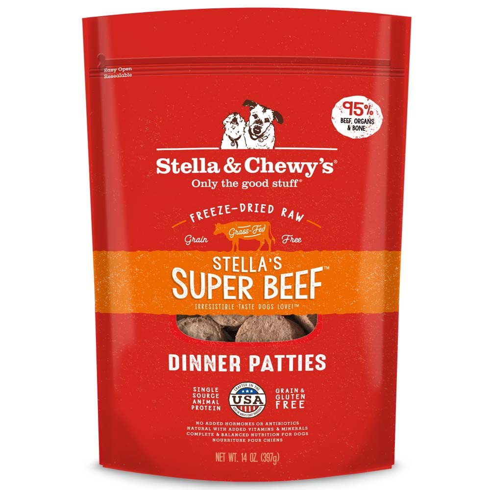 Stella & Chewy's Dinner Patties Beef Freeze-Dried Dog Food - 25 Oz  