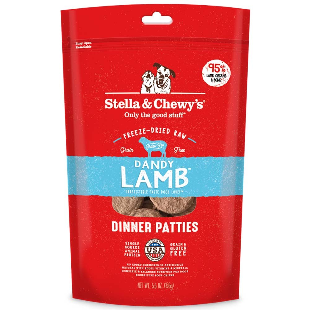 Stella & Chewy's Dinner Patties Lamb Freeze-Dried Dog Food - 5.5 Oz  