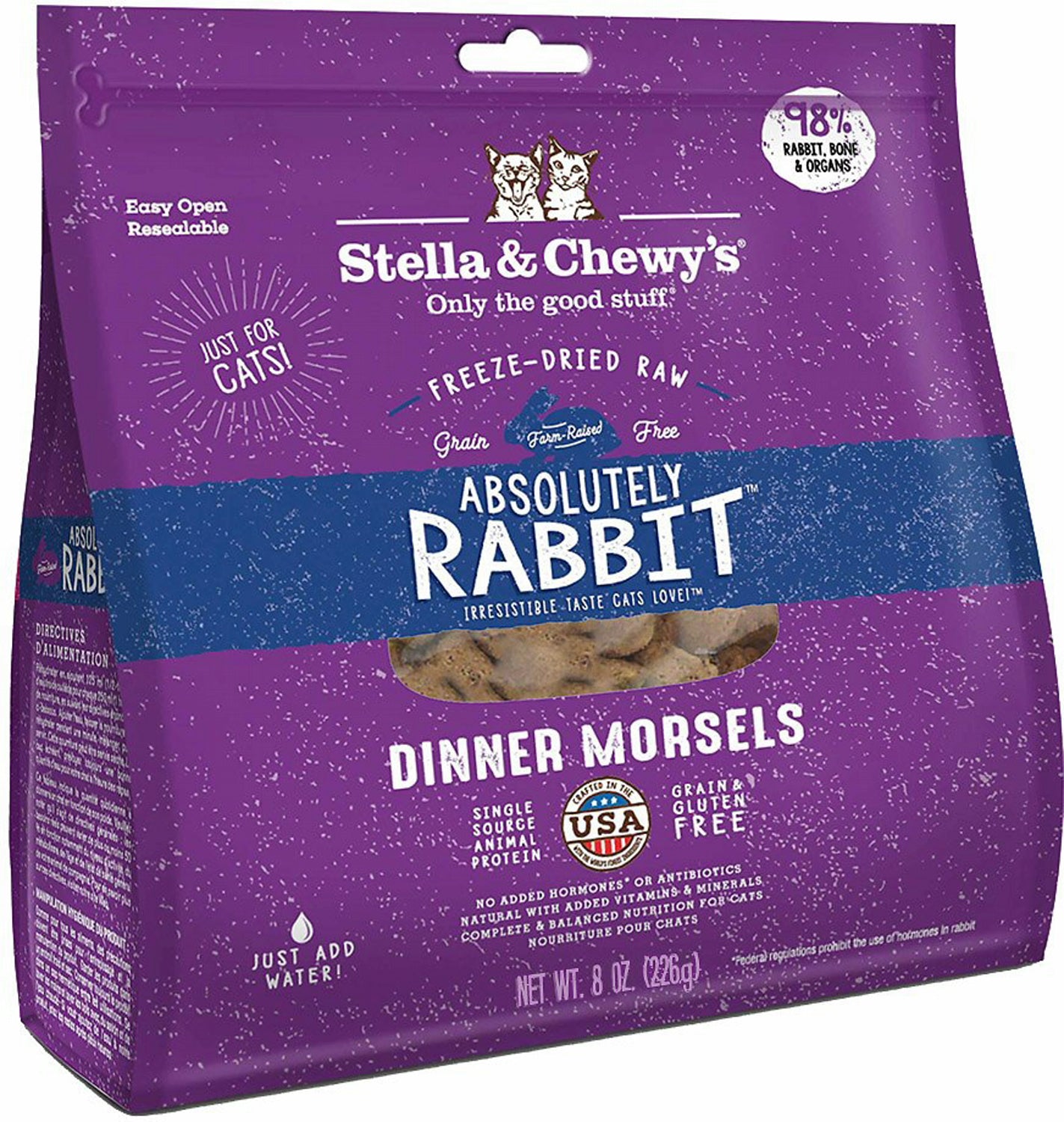 Stella & Chewy's Dinner Rabbit Freeze-Dried Cat Food - 8 Oz  