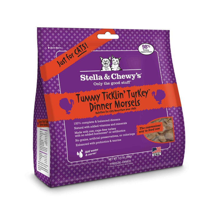 Stella & Chewy's Dinner Tummy Ticklin' Turkey Freeze-Dried Cat Food - 3.5 Oz