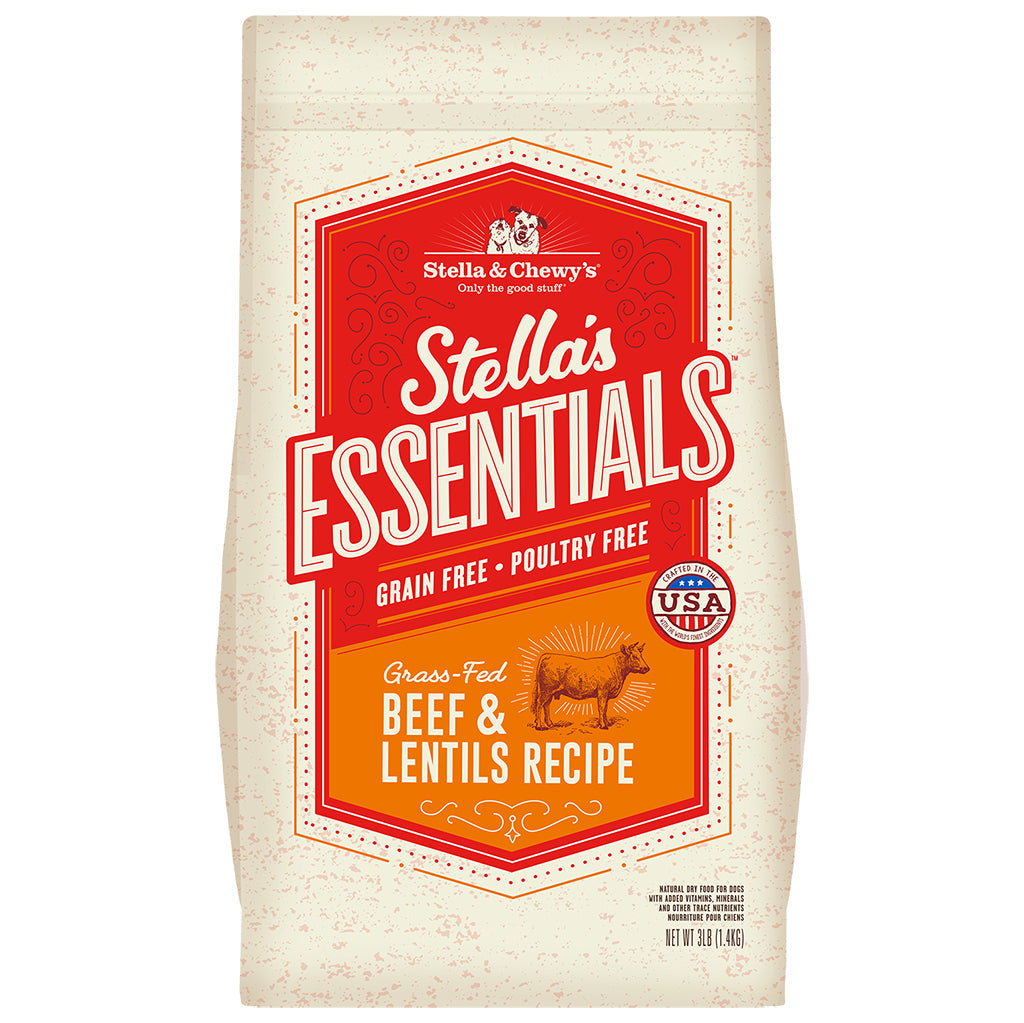 Stella & Chewy's Essentials High Plain Grain-Free Beef Dry Dog Food - 3 lbs  