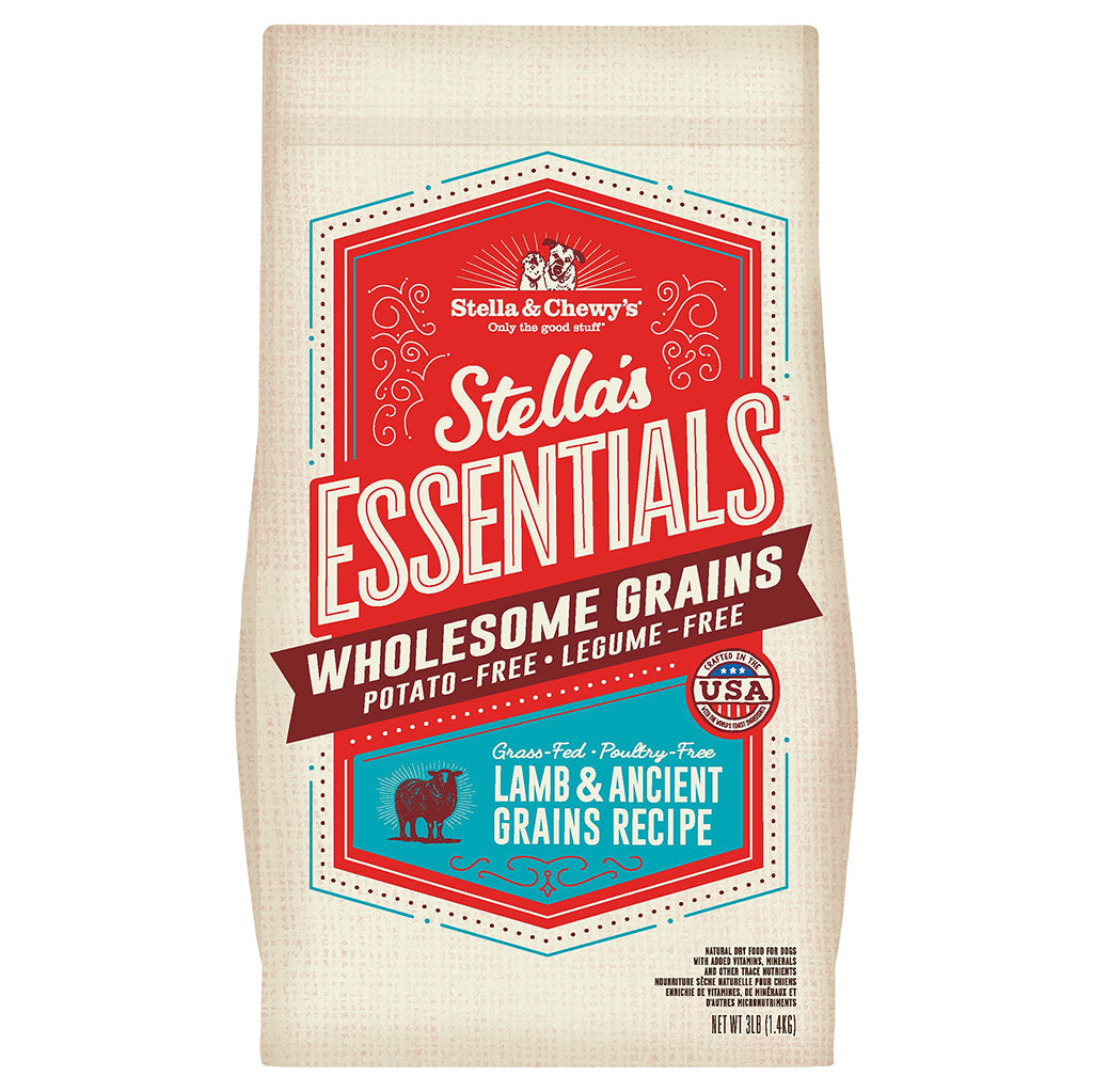 Stella & Chewy's Essentials Lamb Ancient Grain Dry Dog Food - 3 lbs  