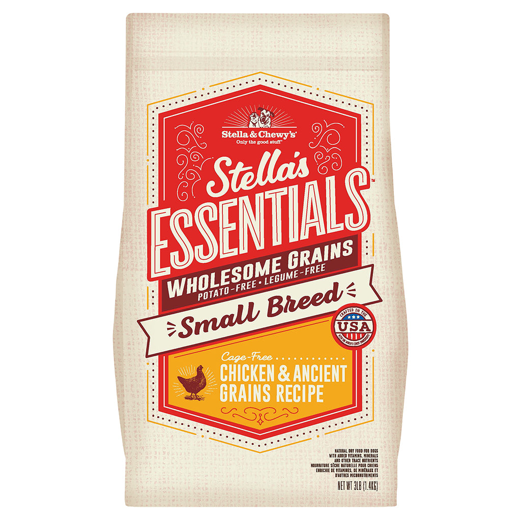 Stella & Chewy's Essentials Small Breed Chicken Ancient Grain Dry Dog Food - 3 lbs  