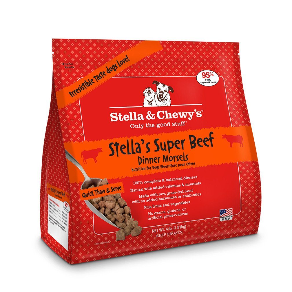 Stella & Chewy's Frozen Dog Food Dinner Morsels Beef - 4 lbs  