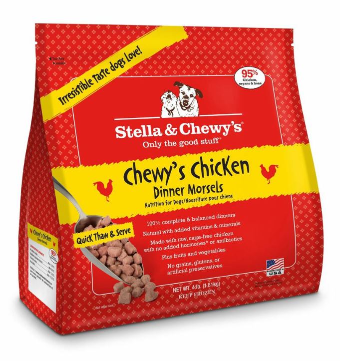 Stella & Chewy's Frozen Dog Food Dinner Morsels Chicken - 4 lbs  