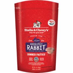 Stella & Chewy's Frozen Dog Food Dinner Patties Rabbit - 3 lbs  