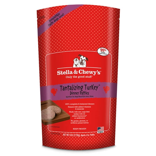 Stella & Chewy's Frozen Dog Food Dinner Patties Turkey - 6 lbs  