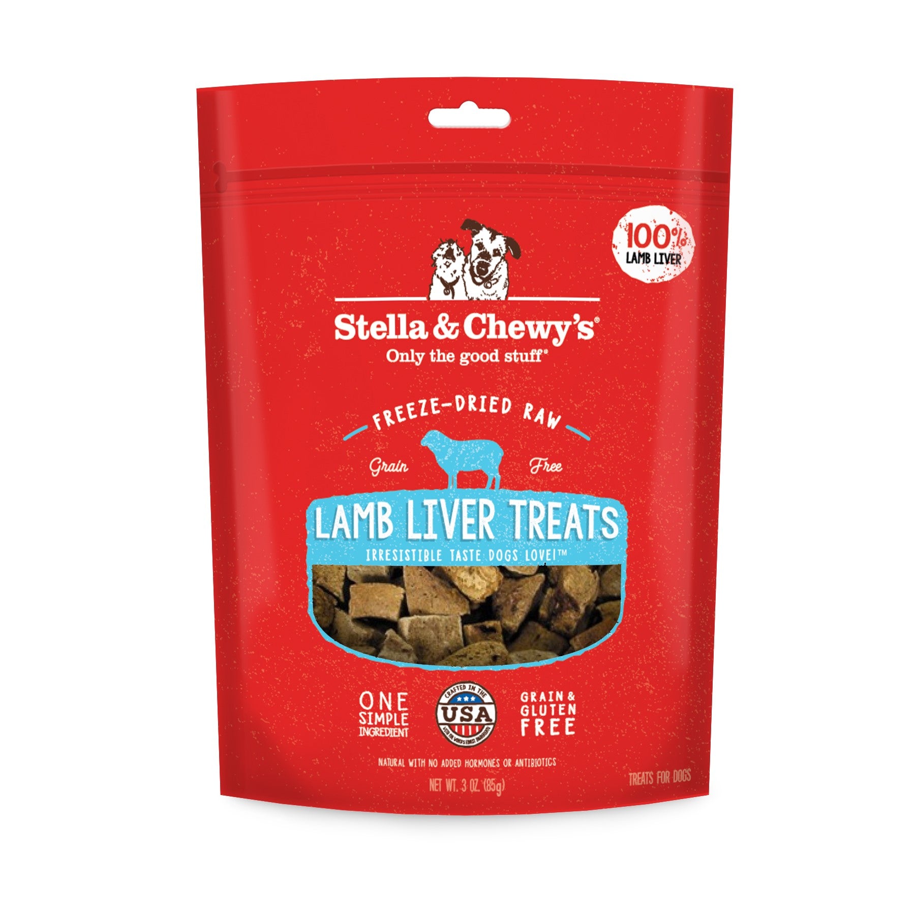 Stella & Chewy's Lamb Liver Freeze Dried Dog Treats - 3 Oz  