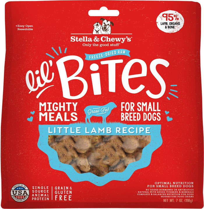 Stella & Chewy's Lil' Bites Lamb Freeze-Dried Dog Food - 7 Oz