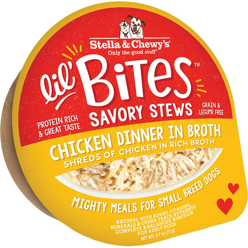 Stella & Chewy's Lil' Bites Stew Chicken Wet Dog Food - 2.7 Oz - Case of 12  