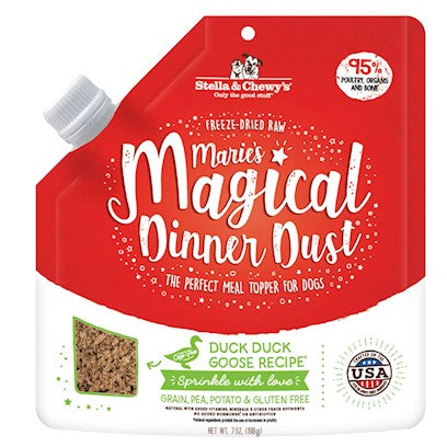 Stella & Chewy's Magical Dinner Dust Duck Freeze-Dried Dog Food - 7 Oz  