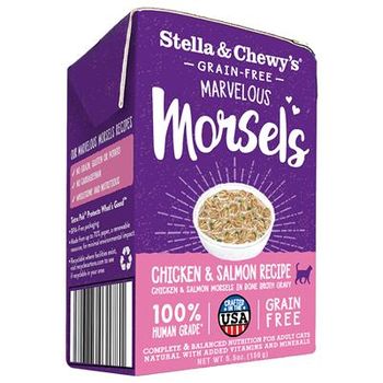 Stella & Chewy's Marvelous Morsels Chicken Salmon Canned Cat Food - 5.5 Oz - Case of 12  