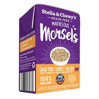 Stella & Chewy's Marvelous Morsels Turkey Canned Cat Food - 5.5 Oz - Case of 12  