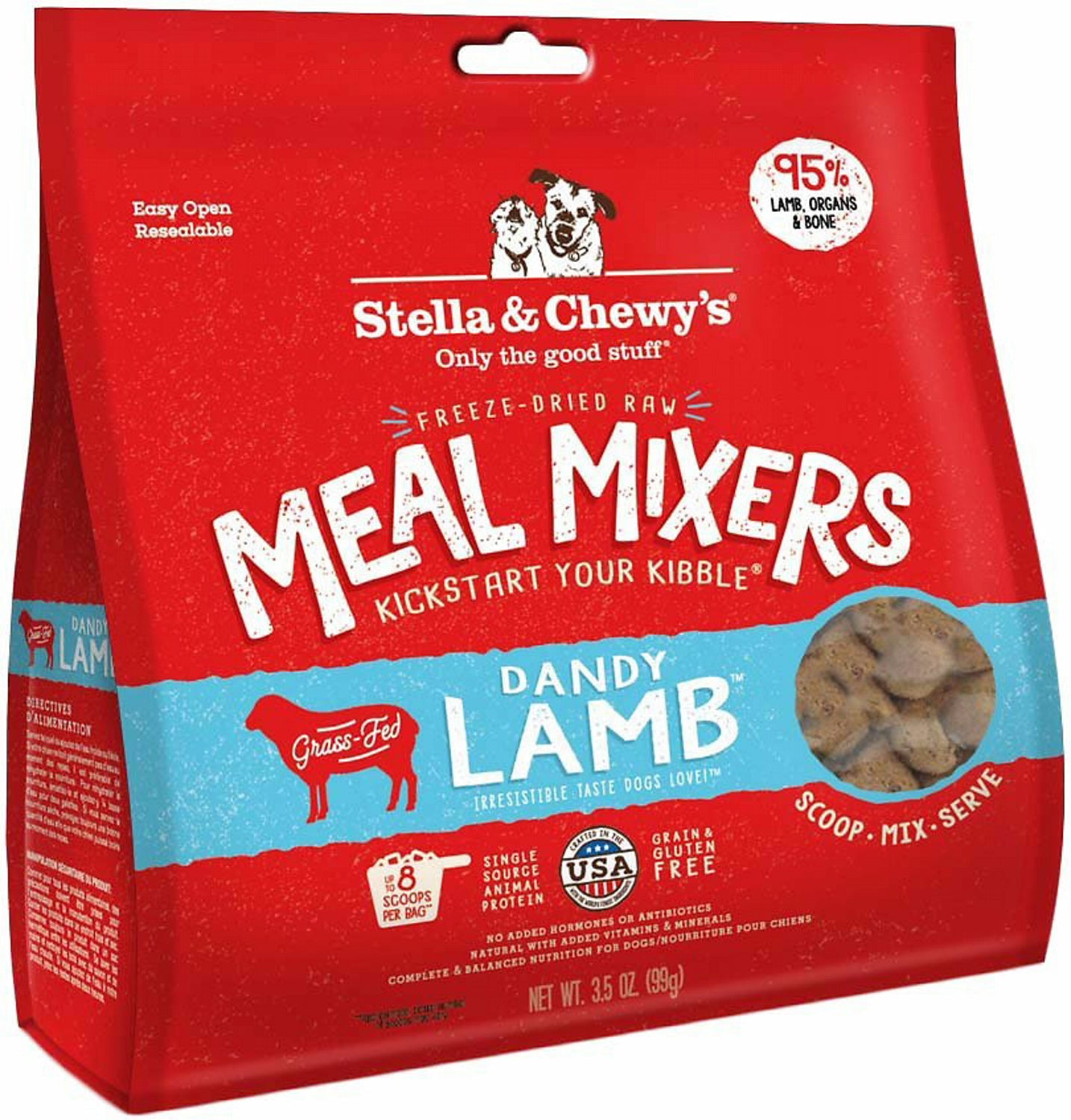 Stella & Chewy's Mixers Lamb Freeze-Dried Dog Food - 3.5 Oz  