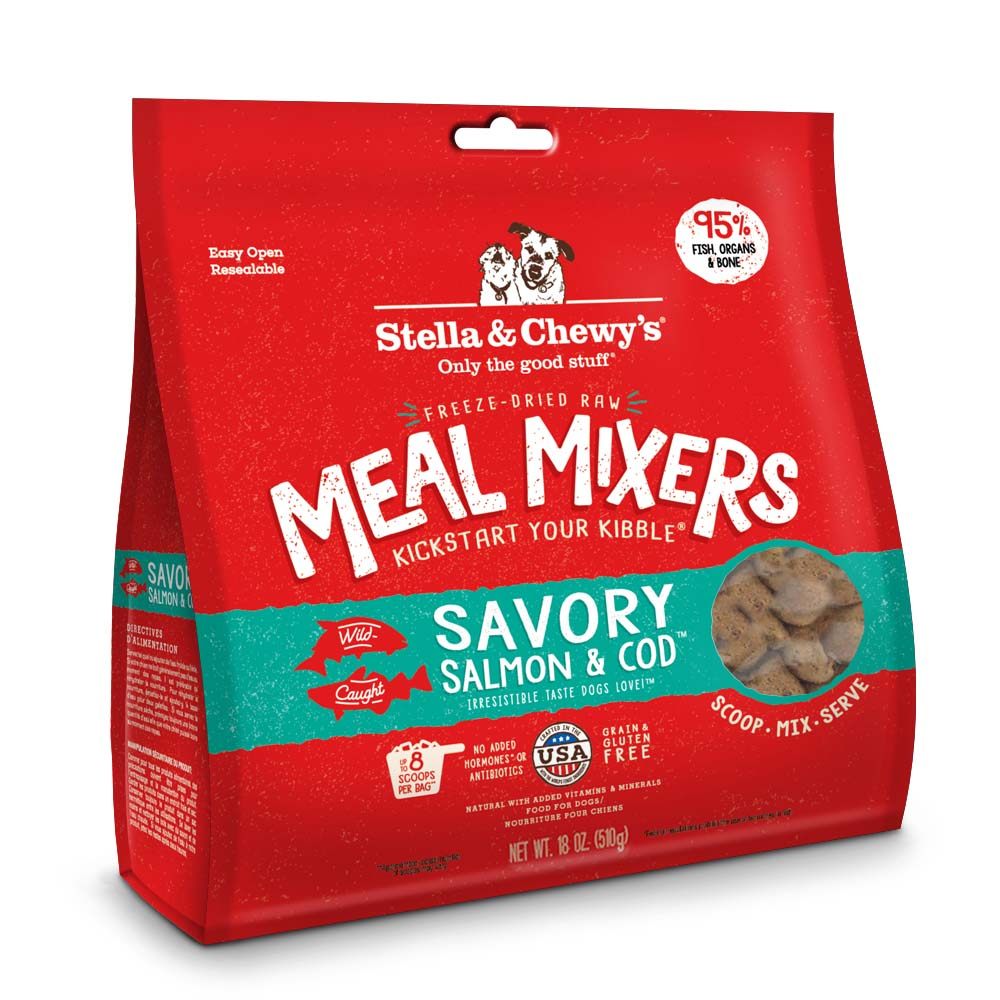 Stella & Chewy's Mixers Salmon Cod Freeze-Dried Dog Food - 18 Oz  