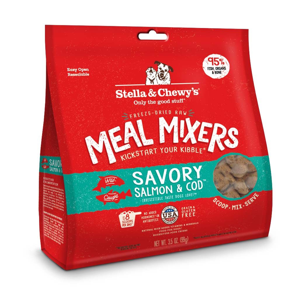 Stella & Chewy's Mixers Salmon Cod Freeze-Dried Dog Food - 3.5 Oz  