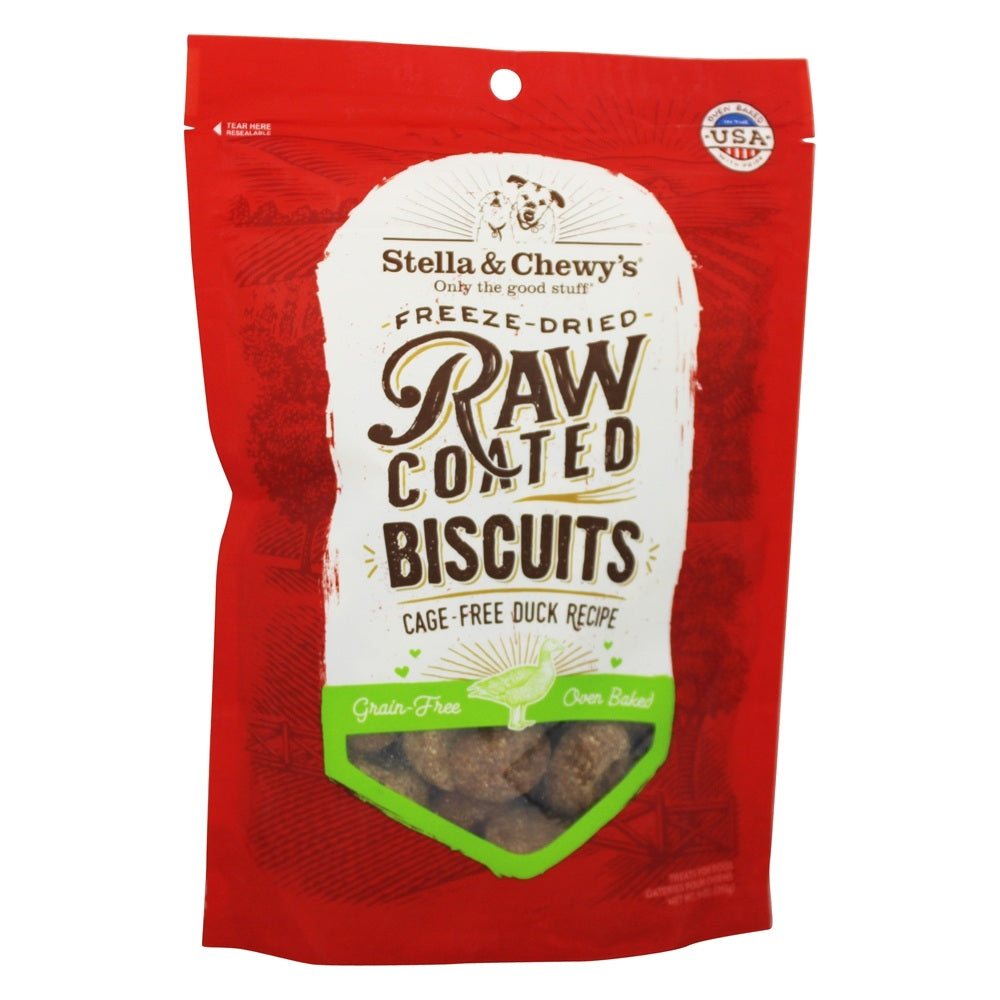 Stella & Chewy's Raw Coated Biscuits Duck Dog Biscuits - 9 Oz  