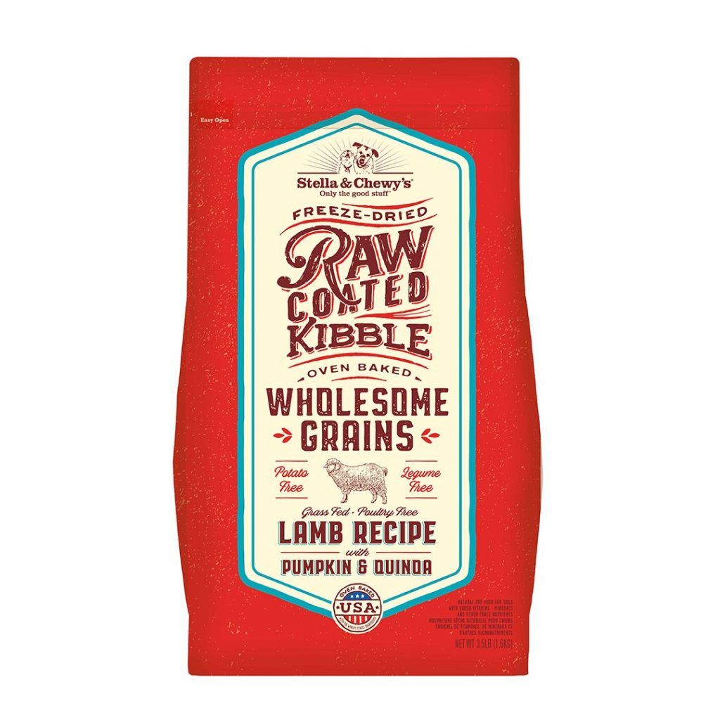 Stella & Chewy's Raw Coated Wholesome Lamb Dry Dog Food - 3.5 lbs  