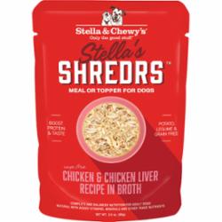 Stella & Chewy's Shredders Chicken Liver Wet Dog Food - 2.8 Oz - Case of 24  