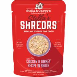 Stella & Chewy's Shredders Chicken Turkey Wet Dog Food - 2.8 Oz - Case of 24  