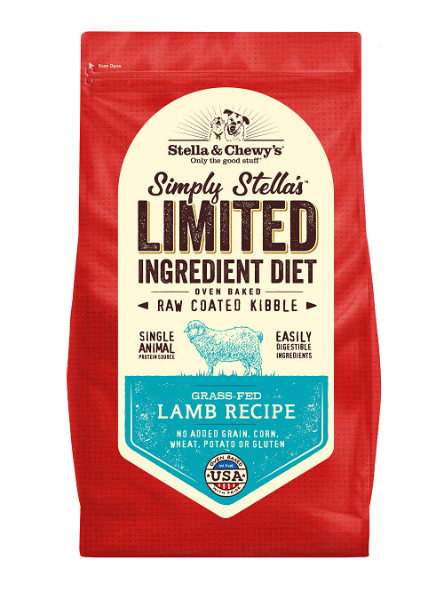 Stella & Chewy's Simple Limited Ingredient Diet Lamb Dry Dog Food - 22 lbs  