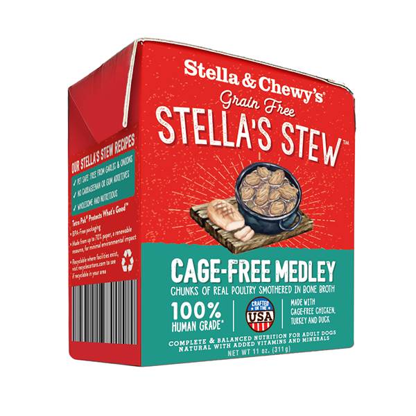 Stella & Chewy's Stew Cage-Free Medley Canned Dog Food - 11 Oz - Case of 12  