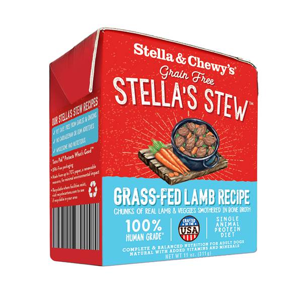 Stella & Chewy's Stew Grass Fed Lamb Canned Dog Food - 11 Oz - Case of 12  