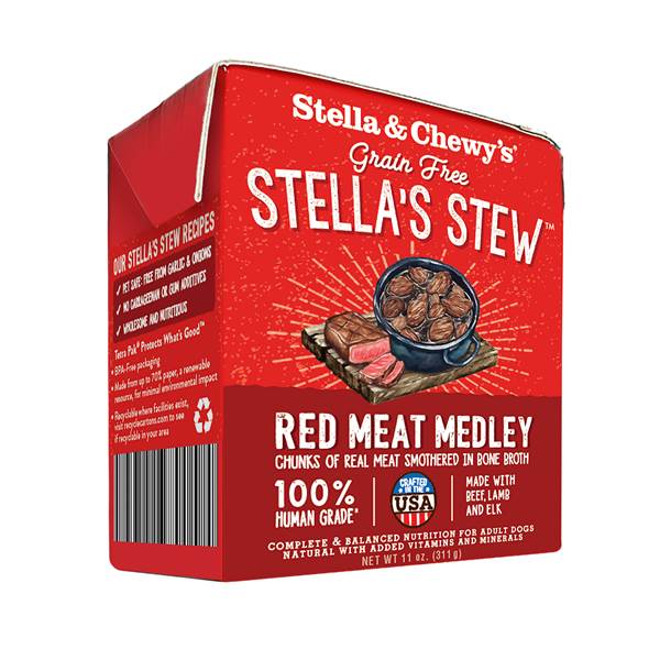 Stella & Chewy's Stew Red Meat Medley Canned Dog Food - 11 Oz - Case of 12  