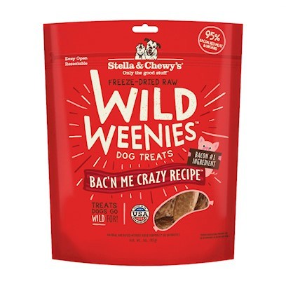 Stella & Chewy's Weenie Bacon Freeze Dried Dog Treats - 3 Oz  