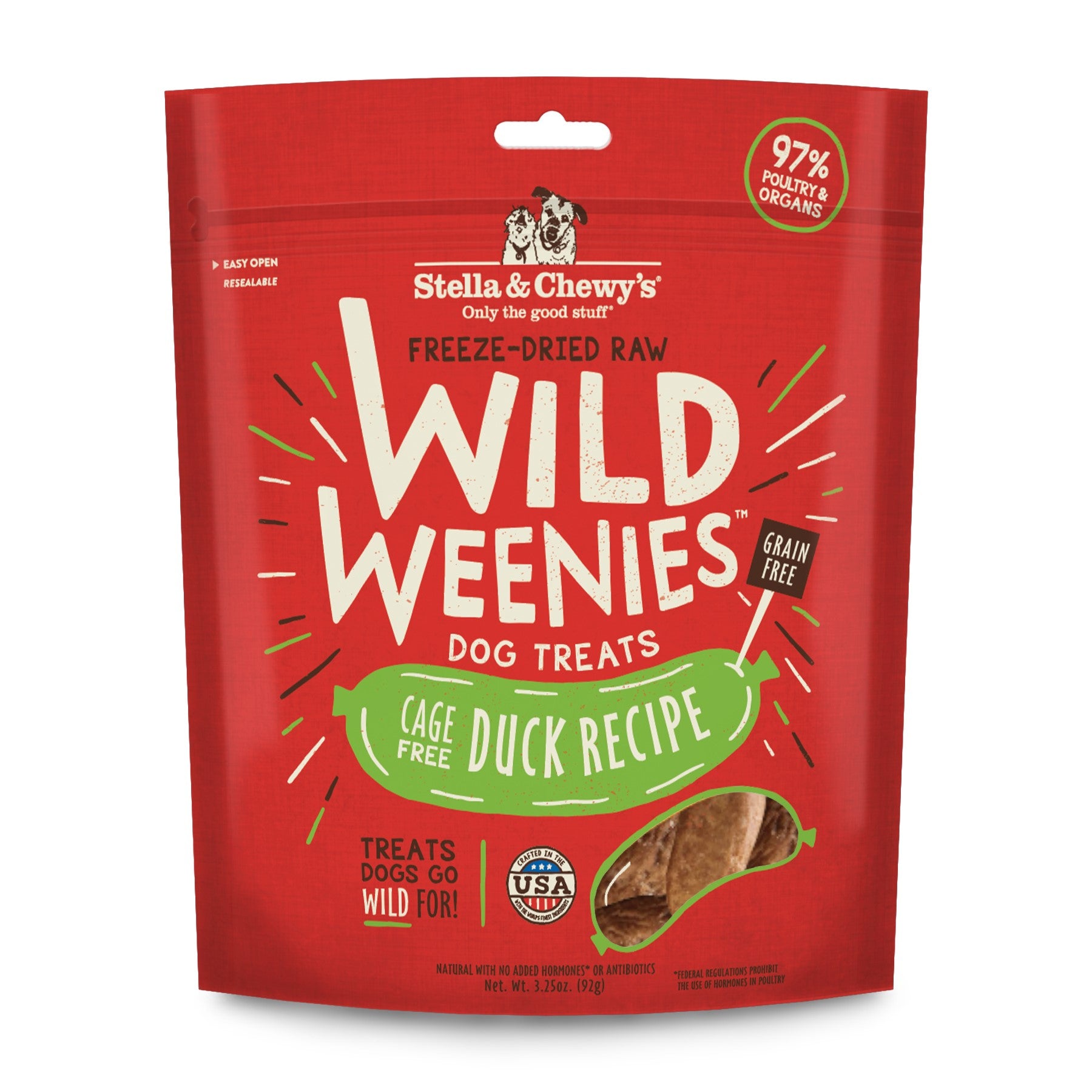 Stella & Chewy's Weenie Duck Freeze Dried Dog Treats - 3.25 Oz  