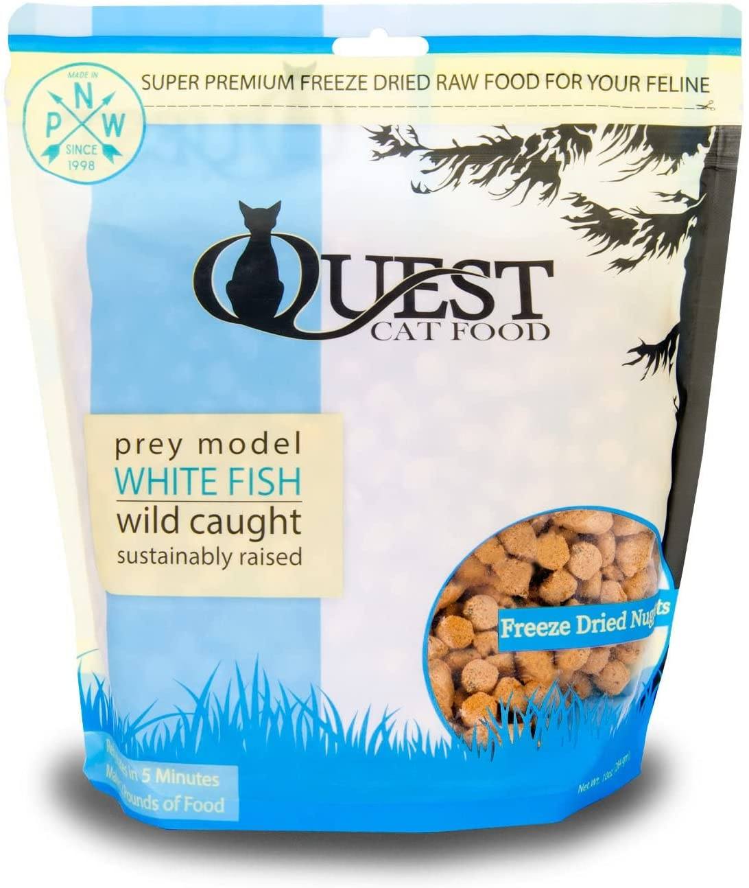 Steve's Quest White Fish Nuggets Freeze-Dried Cat Treats - 10 oz  