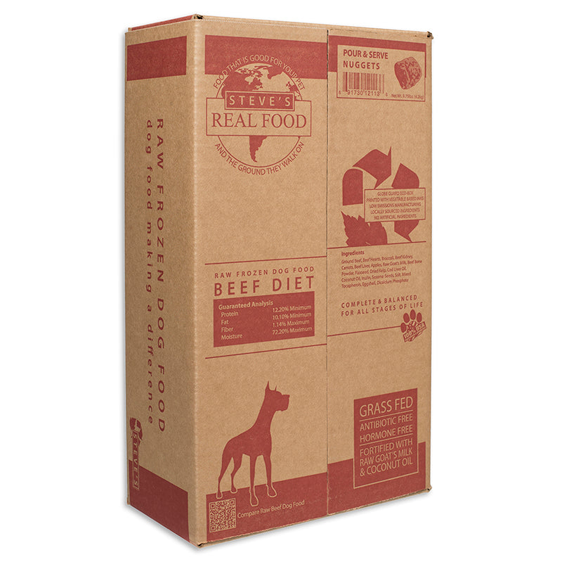 Steve's Real Food Dog and Cat Frozen Beef Patties - 13.5 lbs  