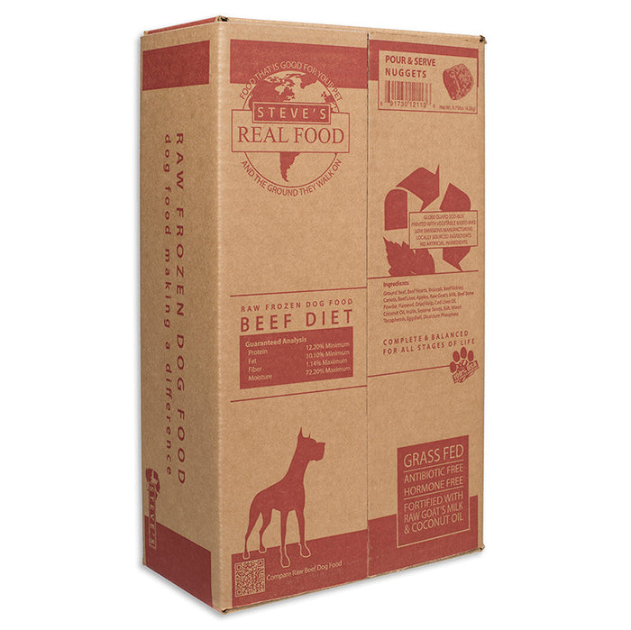 Steve's Real Food Dog and Cat Frozen Beef Patties - 13.5 lbs