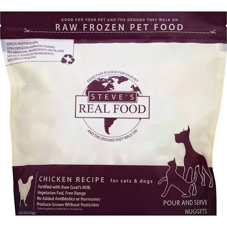 Steve's Real Food Dog and Cat Frozen Chicken Patties - 13.5 lbs  