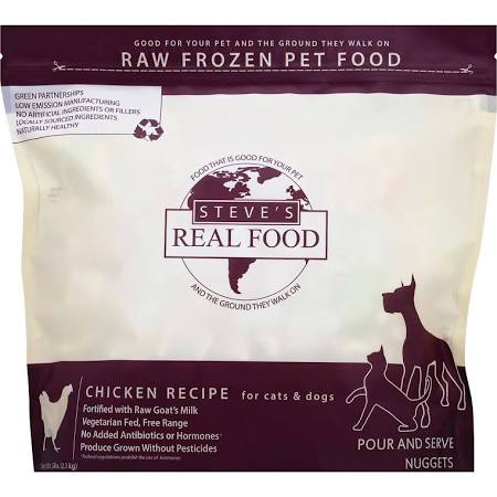 Steve's Real Food Dog and Cat Frozen Chicken Patties - 13.5 lbs