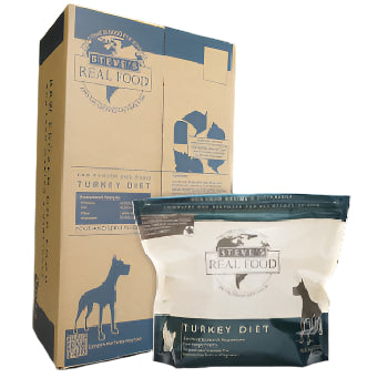 Steve's Real Food Dog and Cat Frozen Turkey Patties - 13.5 lbs