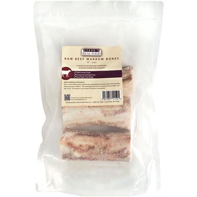 Steve's Real Food Dog Frozen Beef Marrow Bones - 2 Inches - 3 Pack  