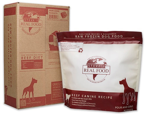 Steve's Real Food Dog Frozen Beef Patties Bulk - 20 lbs  