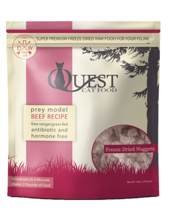 Steve's Real Food Quest Freeze-Dried Cat Food Nuggets Beef - 10 Oz